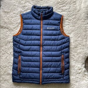 Columbia Blue Puffer Vest
